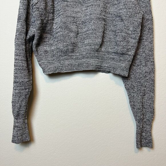 Free People Sweater Women’s M Gray Crew Neck Oversized Comfort Cabincore Casual - Picture 3 of 11